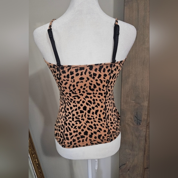 BETSEY JOHNSON Vintage Leopard Print Bow Detail Cami. Size Small - Picture 2 of 8